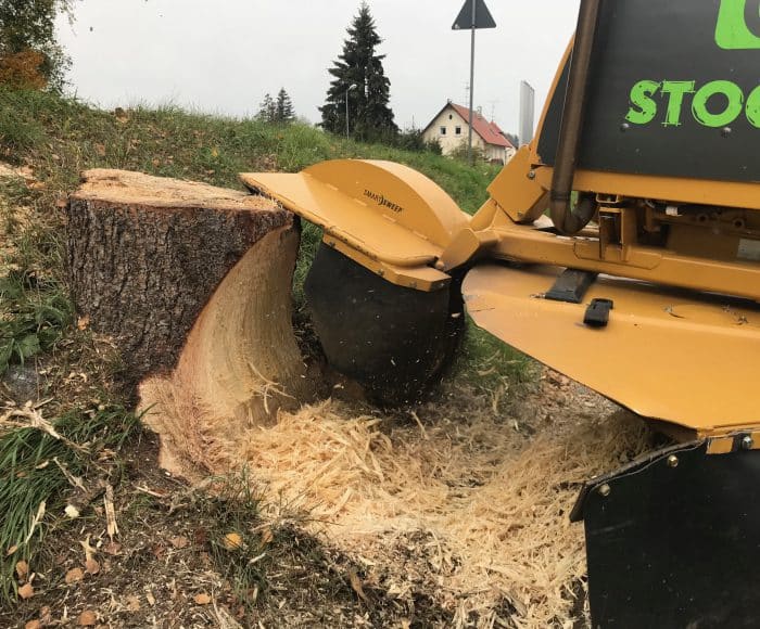 Stockfräser im Einsatz