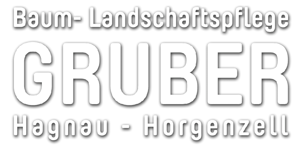 Logo Baumpflege Landschaftspflege Gruber weiß transparent